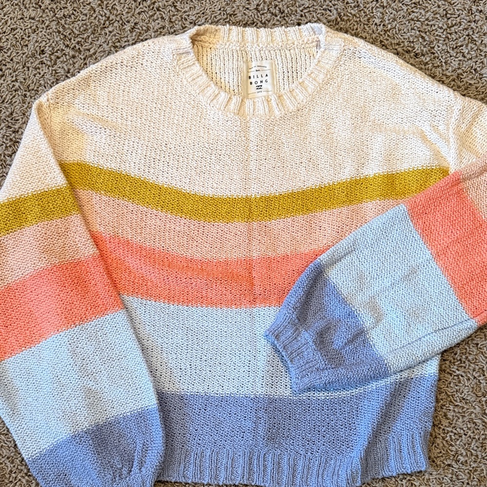 Colorful Striped Women's Billabong Sweater